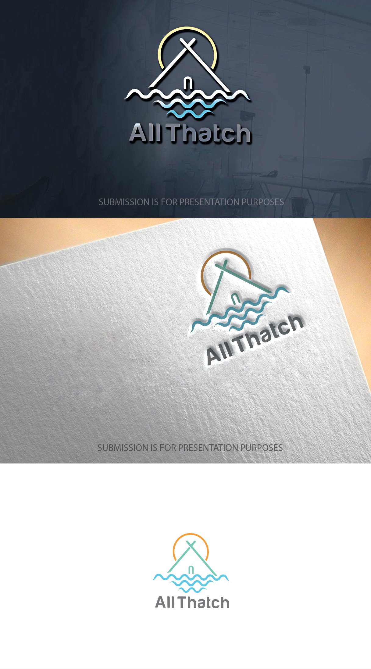 Logo Design by graphicevolution for All Thatch Solutions | Design #26546460