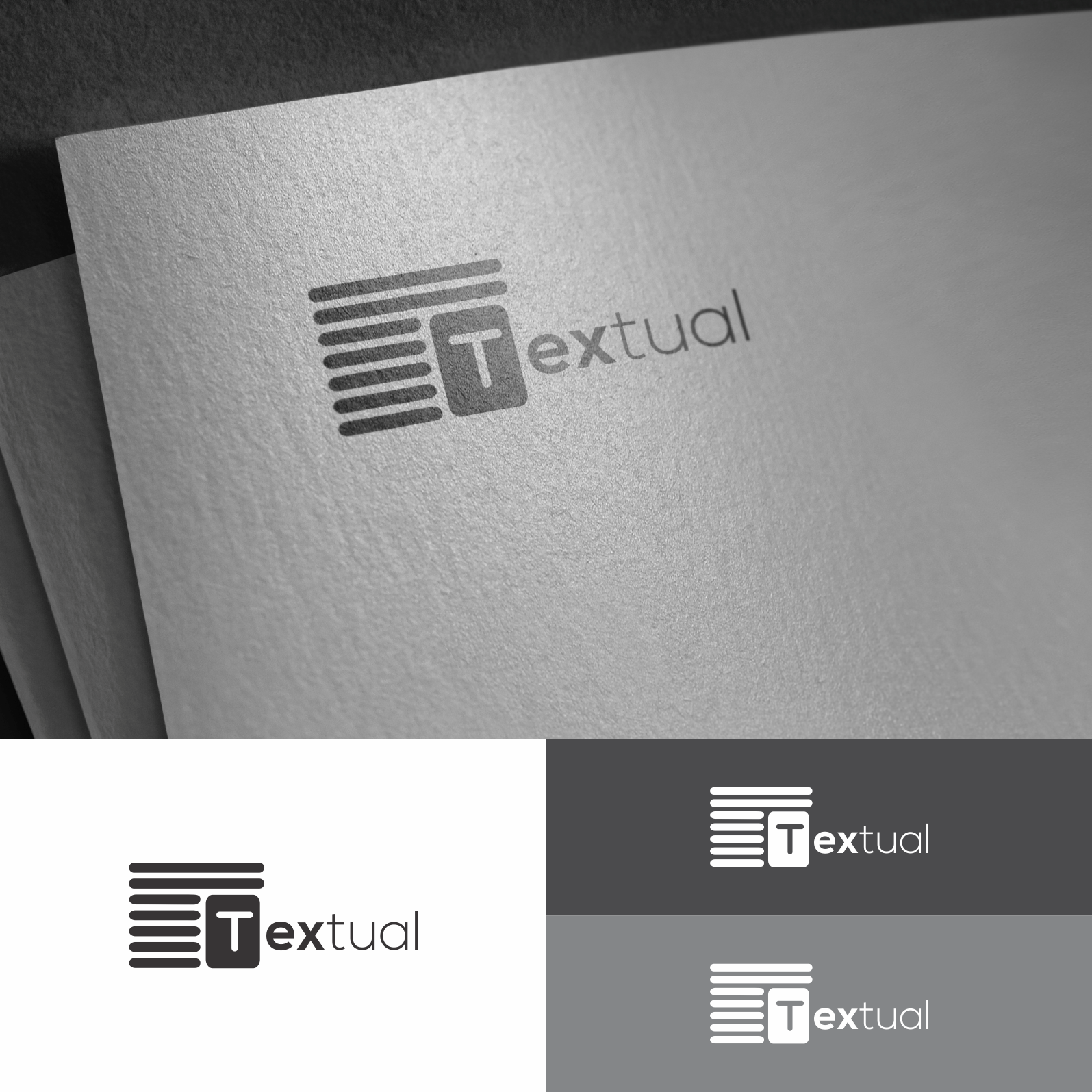 Logo Design by saher khan 2 for Textual | Design #26545598
