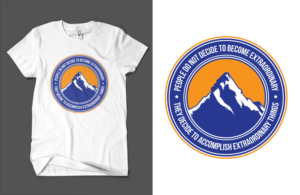 Mountain Hillary - Everest Logo with Mallory Quote | T-shirt Design by Barney Stinson