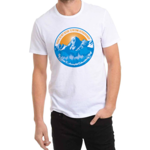 Mountain Hillary - Everest Logo with Mallory Quote | T-shirt Design by Jul-D