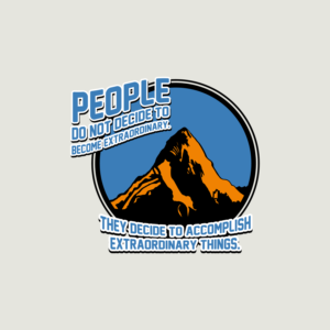 Mountain Hillary - Everest Logo with Mallory Quote | Diseño de Camiseta por Jburtonux