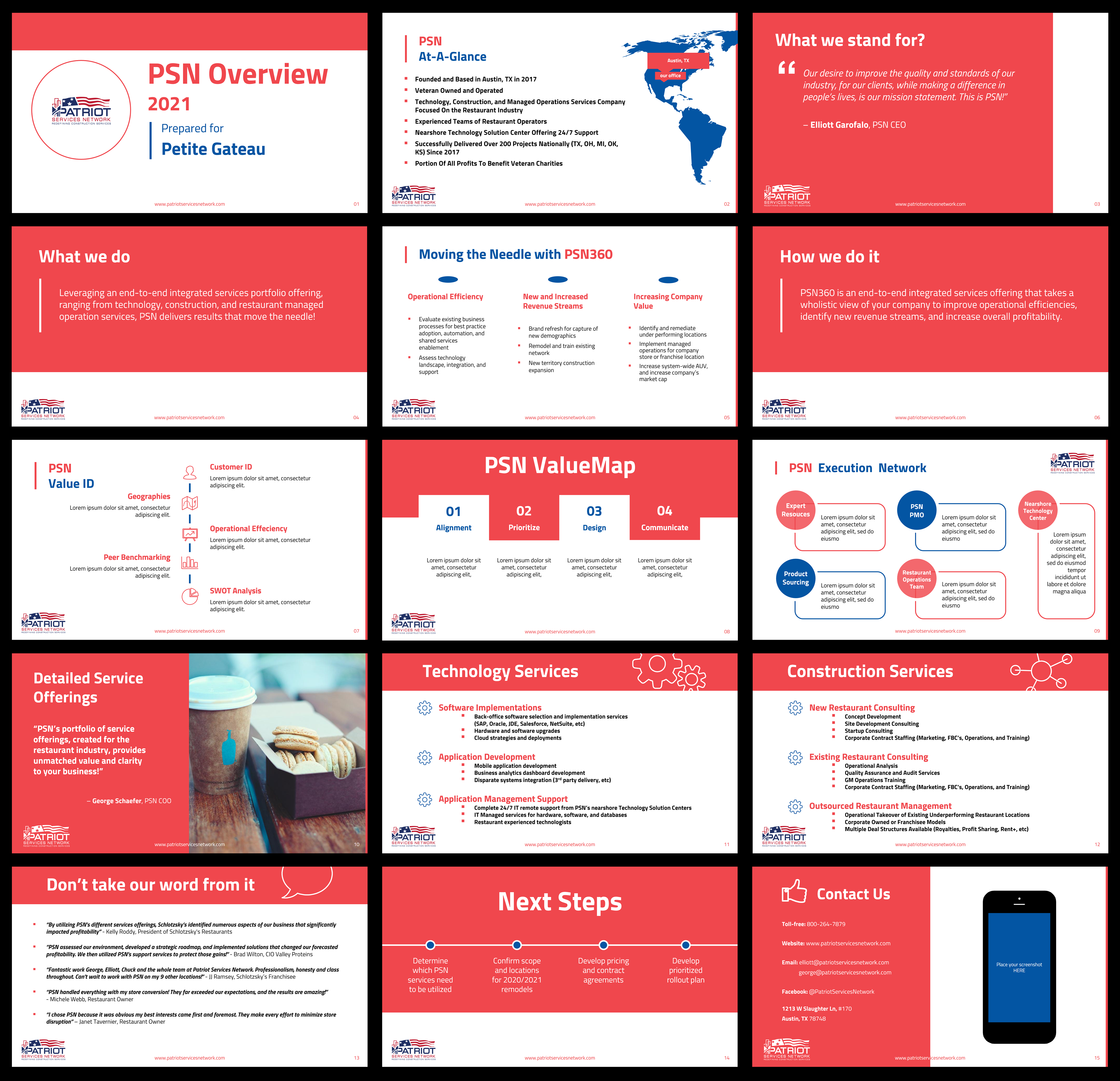Design de PowerPoint par Zick pour Patriot Services Network  | Design #26550820
