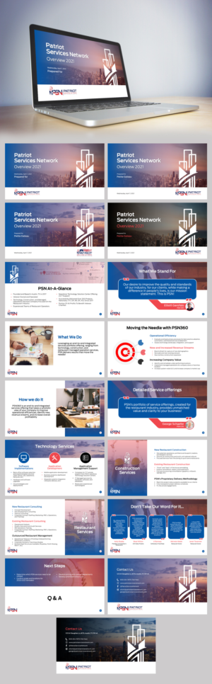 Design de PowerPoint par n2presents pour Patriot Services Network  | Design : #26546722