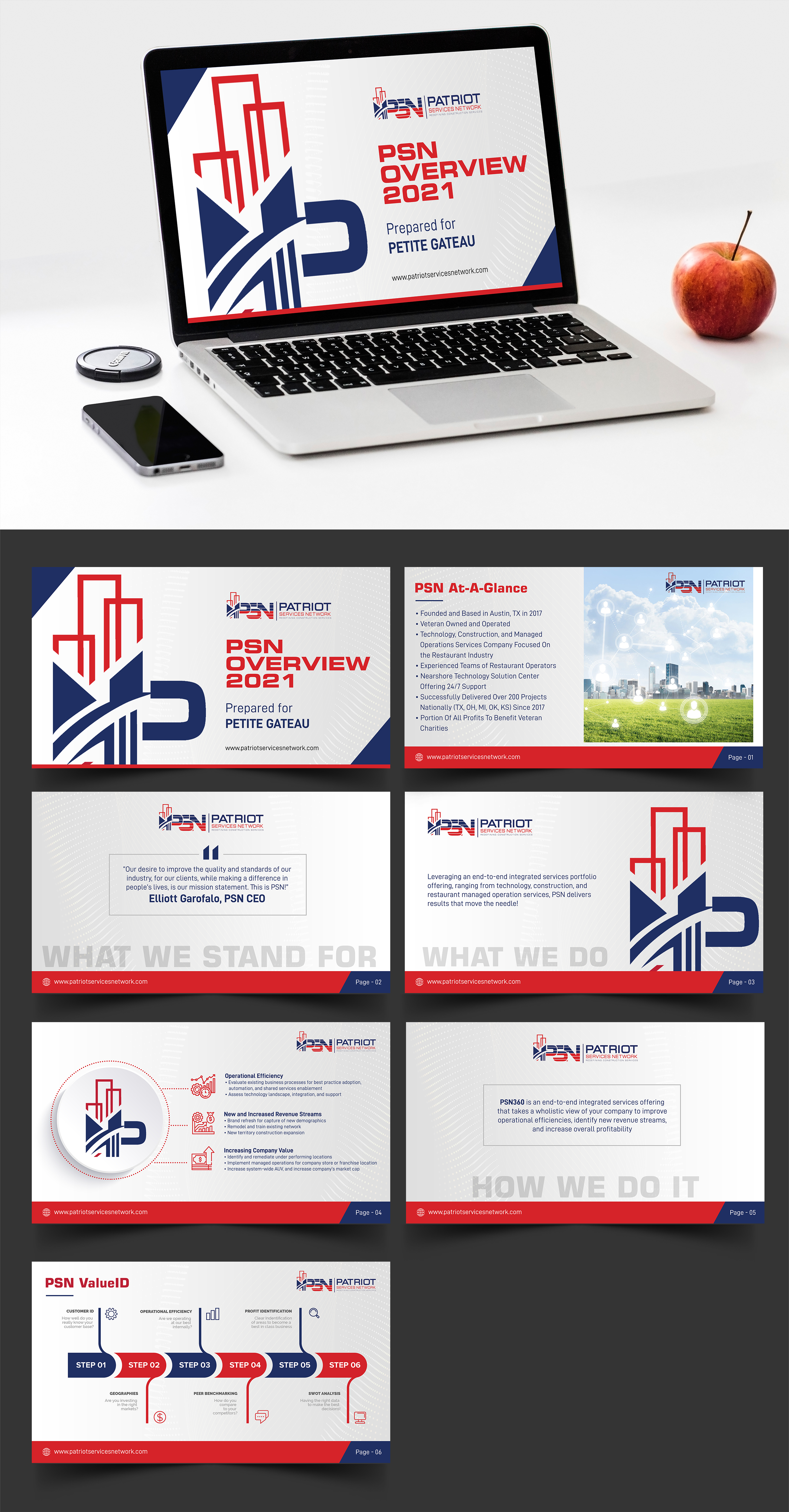 Diseño de PowerPoint por SAI DESIGNS para Patriot Services Network  | Diseño #26558380