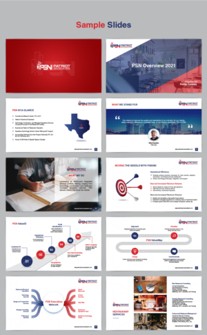 Redesigned PowerPoint template for Restaurant Services Company | Diseño de PowerPoint por Pixper