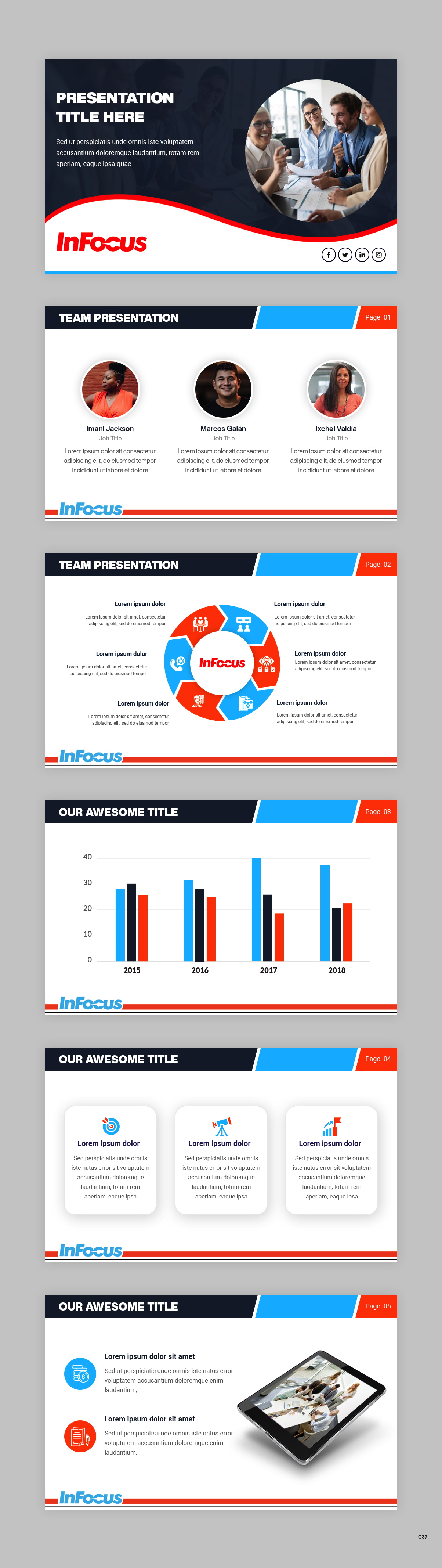 PowerPoint Design by pb for InFocus Corporation | Design #26573433