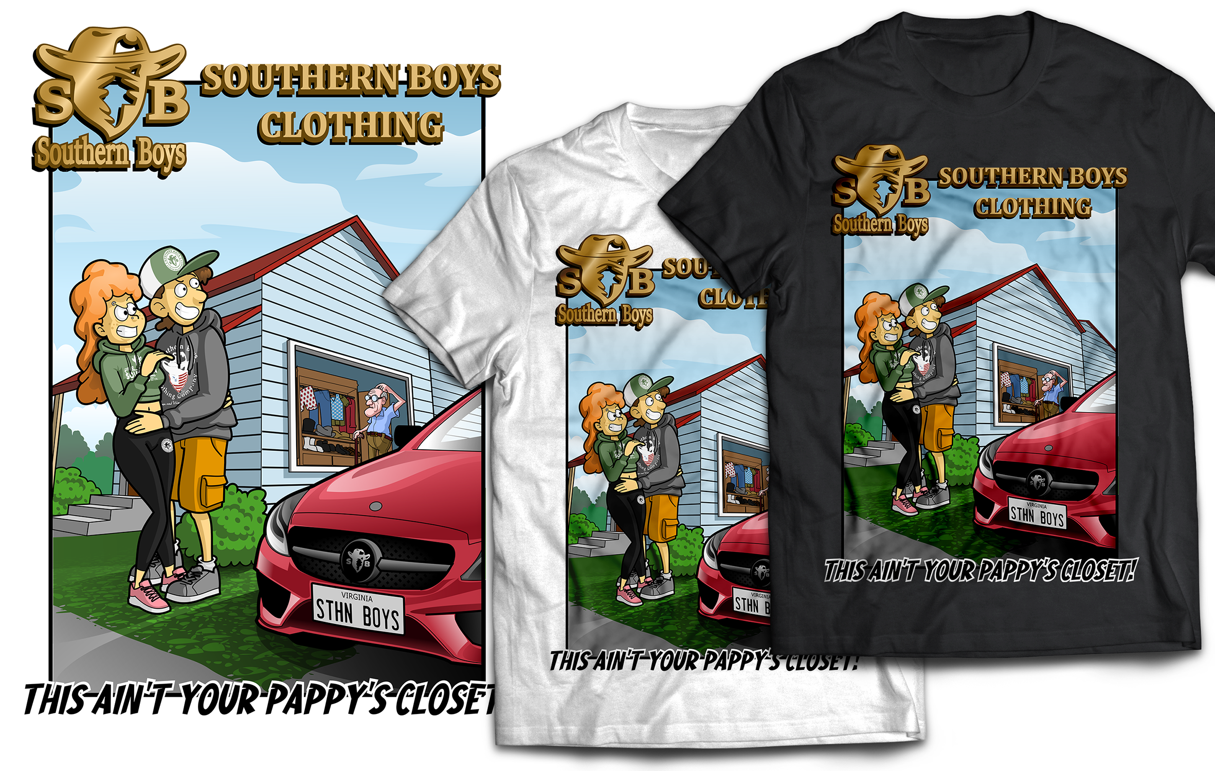 Diseño de Camiseta por kaiser77 para Southern Boys Clothing Company  | Diseño #26585317