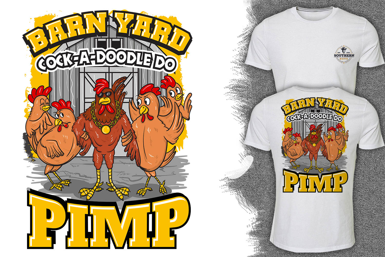T-shirt Design by Falih A for Southern Boys Clothing Company  | Design #26575284