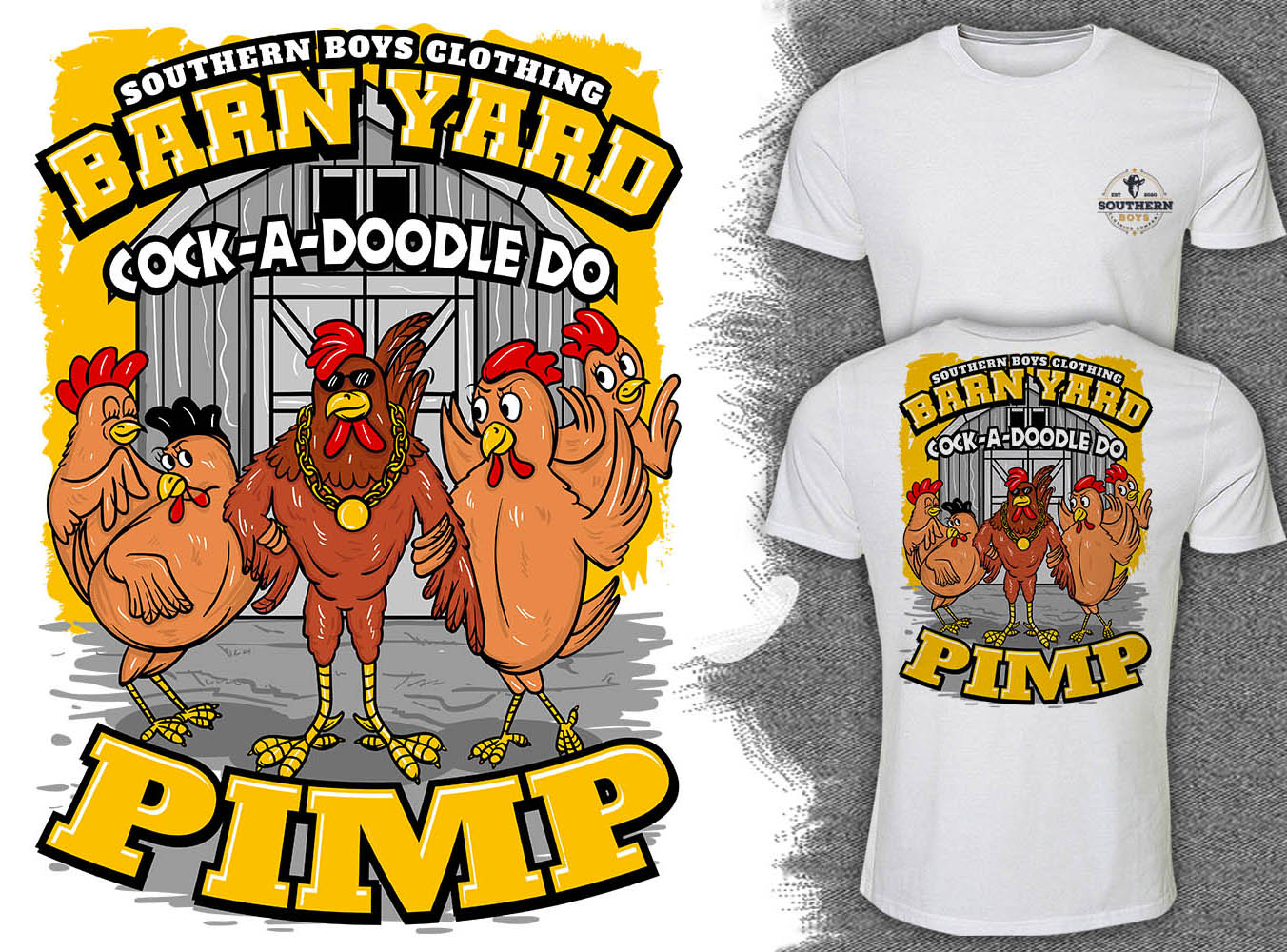 T-shirt Design by Falih A for Southern Boys Clothing Company  | Design #26580841