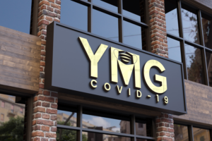 The logo text can be "COVID-19 Film/TV Response Group", "YMG COVID-19 Response group", "COVID-19 Response group", or even just "YMG". | Logo-Design von makerlogoz