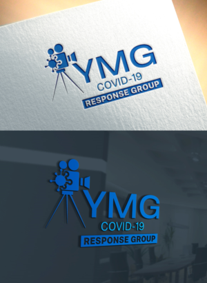 The logo text can be "COVID-19 Film/TV Response Group", "YMG COVID-19 Response group", "COVID-19 Response group", or even just "YMG". | Logo-Design von Art Lancer