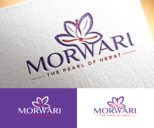 Morwari Saffron (Tag Line: The Pearl of Herat) | Logo Design by step forward 2