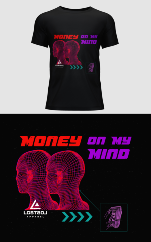 Money On My Mind Streetwear Graphic T Shirt Design | T-Shirt-Design von Dhaneesh