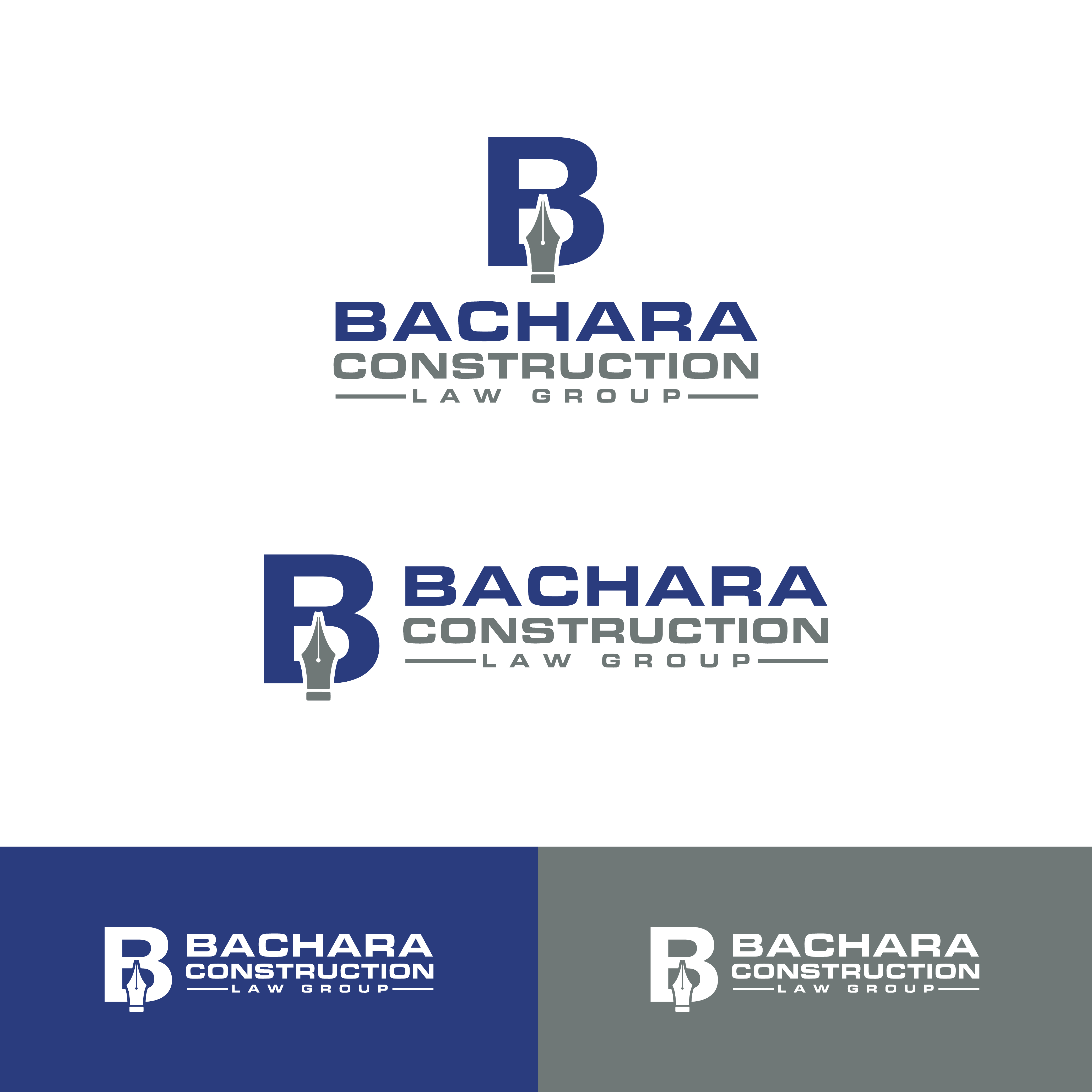 Logo Design by AlphabetZero.co.uk for Bachara Construction Law Group | Design #26583624