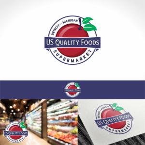 US Quality Foods Supermarket or US Quality Supermarket or US Quality Foods , all can use same abbreviation "USQ" | Logo Design by Nicolene Barnard
