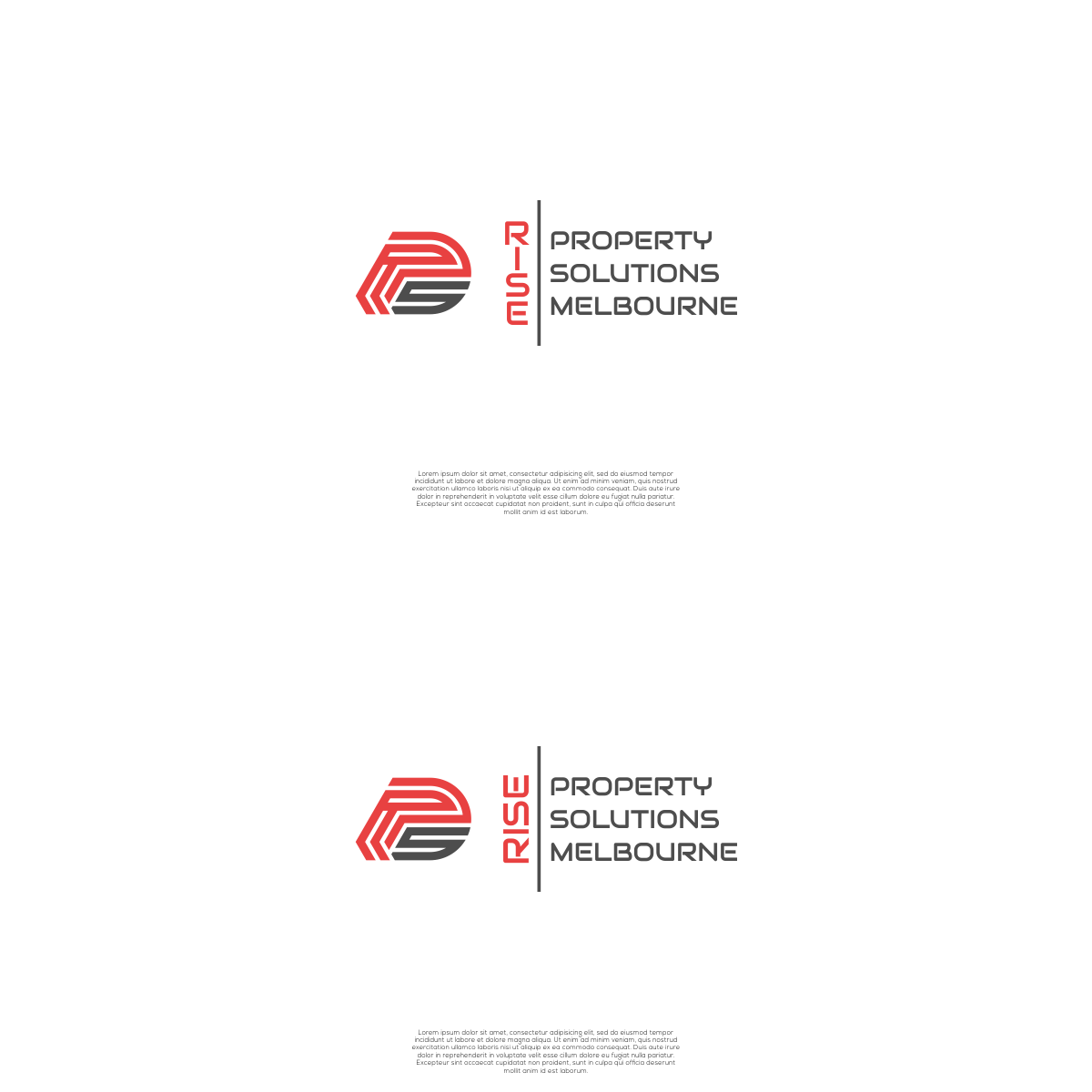Logo Design by untung bertubi-tubi for Rise Property Solutions Melbourne  | Design #26573179