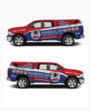 American Exterminating Truck Wrap | Car Wrap-Design von Priyo Subarkah