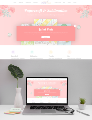 Web Design by divyanshutomar78 for LindaK Designs | Design: #26586531