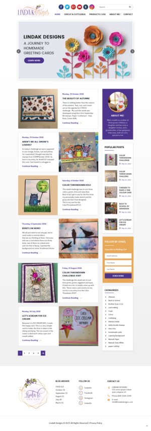 Web Design by pb for LindaK Designs | Design: #26590552