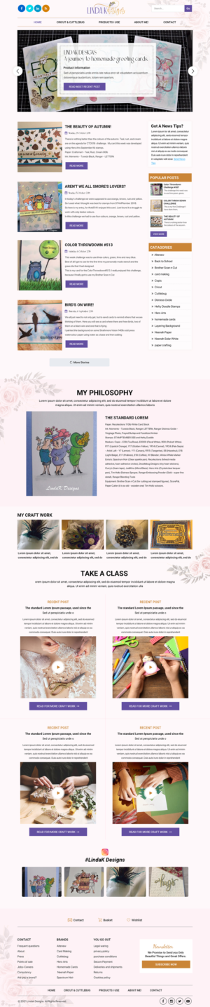 Web Design by Titan Eagle for LindaK Designs | Design: #26582476