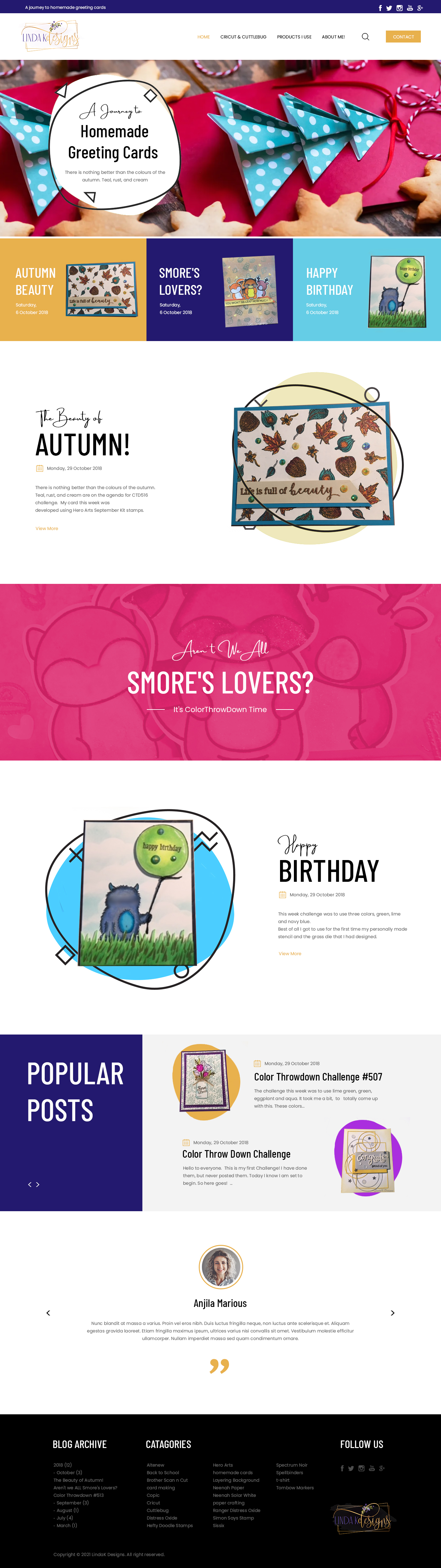 Web-Design von ag622988 für LindaK Designs | Design #26563832