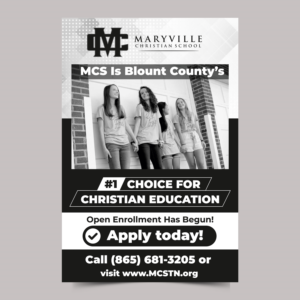 Maryville Christian School Playbill Ad | Graphic Design by ecorokerz