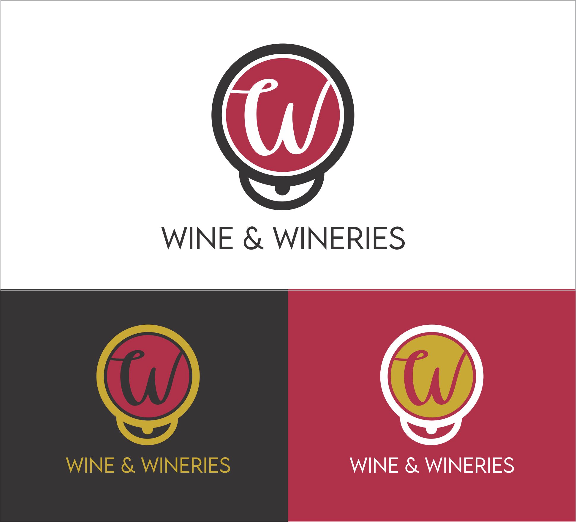 Logo Design by nagamin for WINE AND WINERIES SRL | Design #26575200