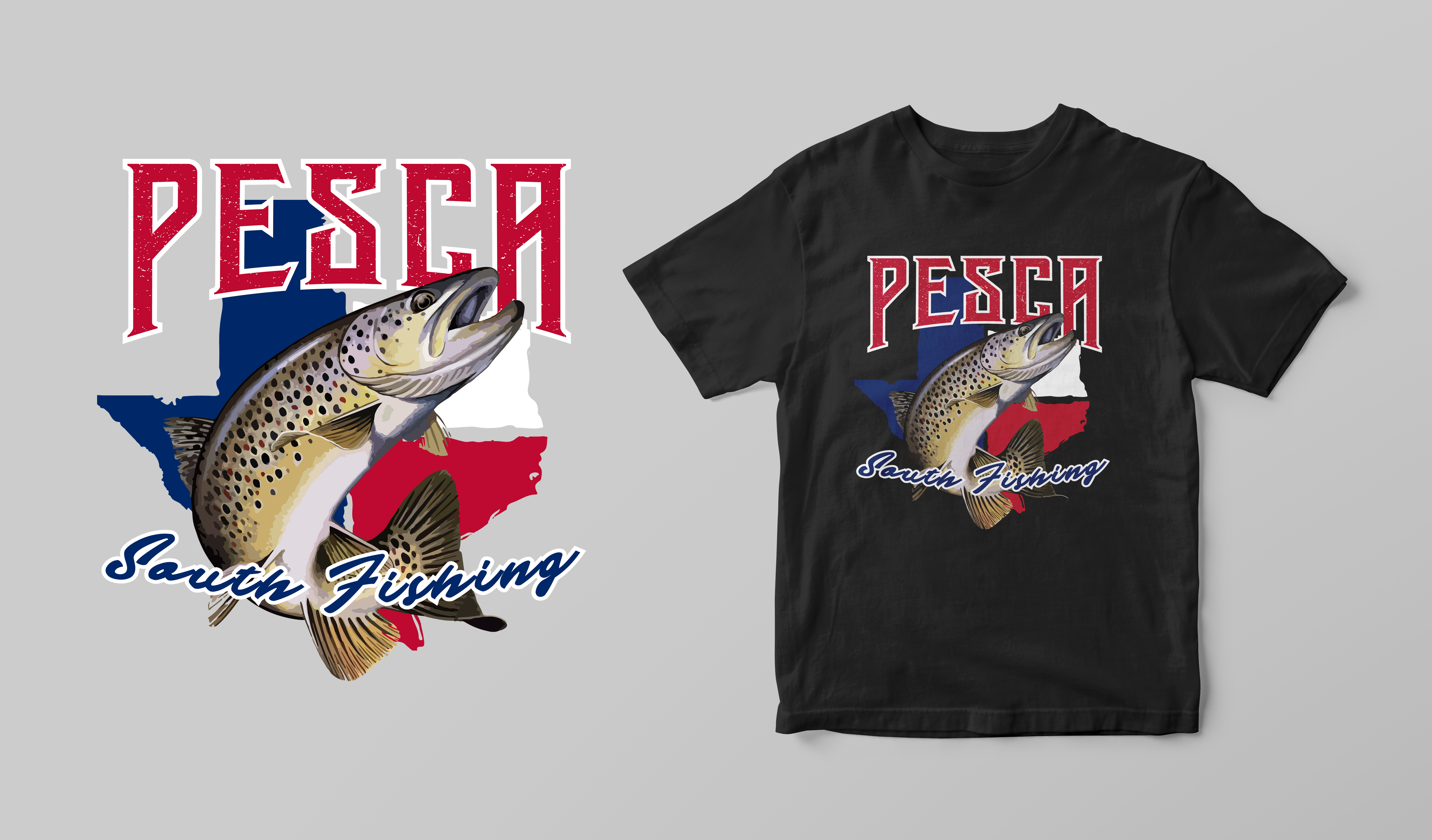 Diseño de Camiseta por josedomingo para PESCA SOUTH FISHING | Diseño #26569302
