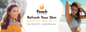 Banner Ad Design by Blue Sparrow for Peach Skin & Laser | Design: #26568162
