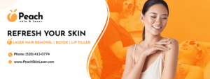 Banner Ad Design by Blue Sparrow for Peach Skin & Laser | Design: #26568164