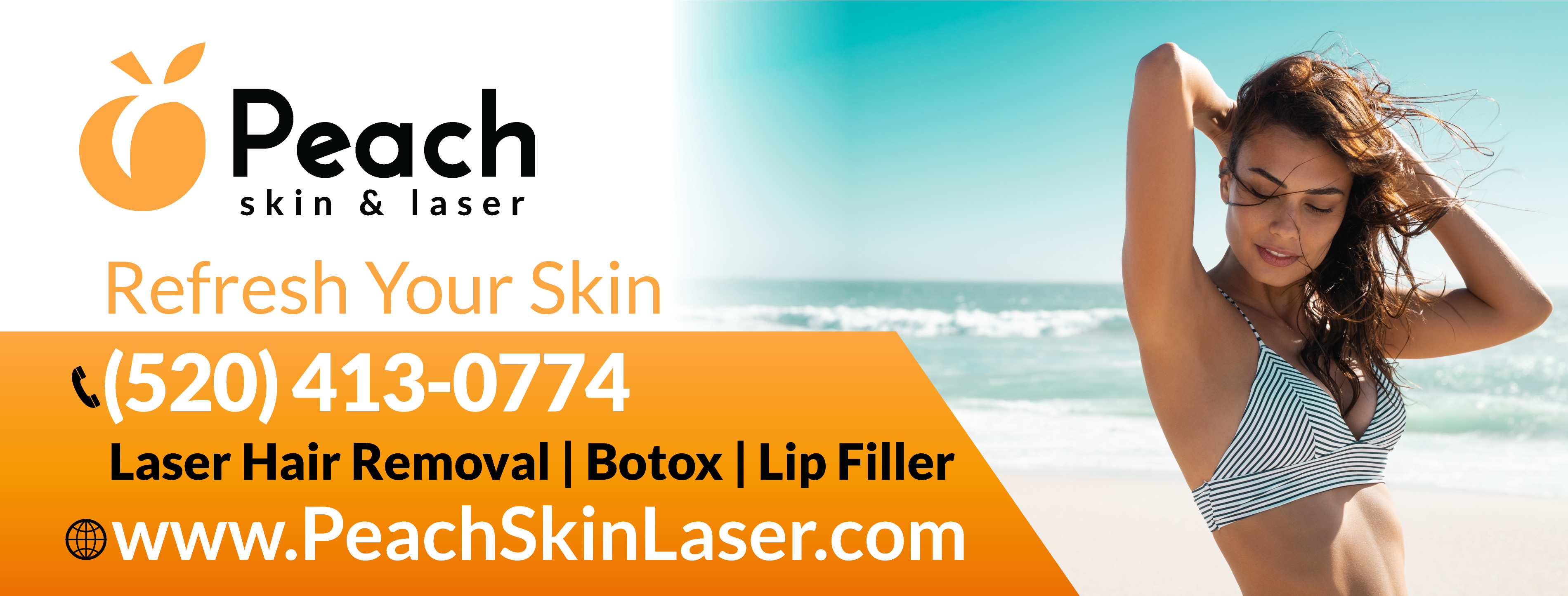 Banner Ad Design by Sergio Coelho for Peach Skin & Laser | Design #26559712