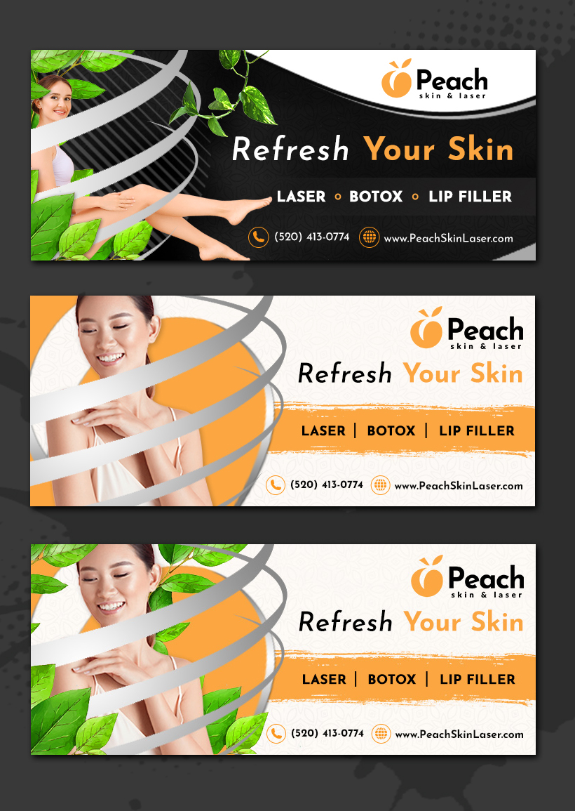 Banner Ad Design by Graphic Storm for Peach Skin & Laser | Design #26577894