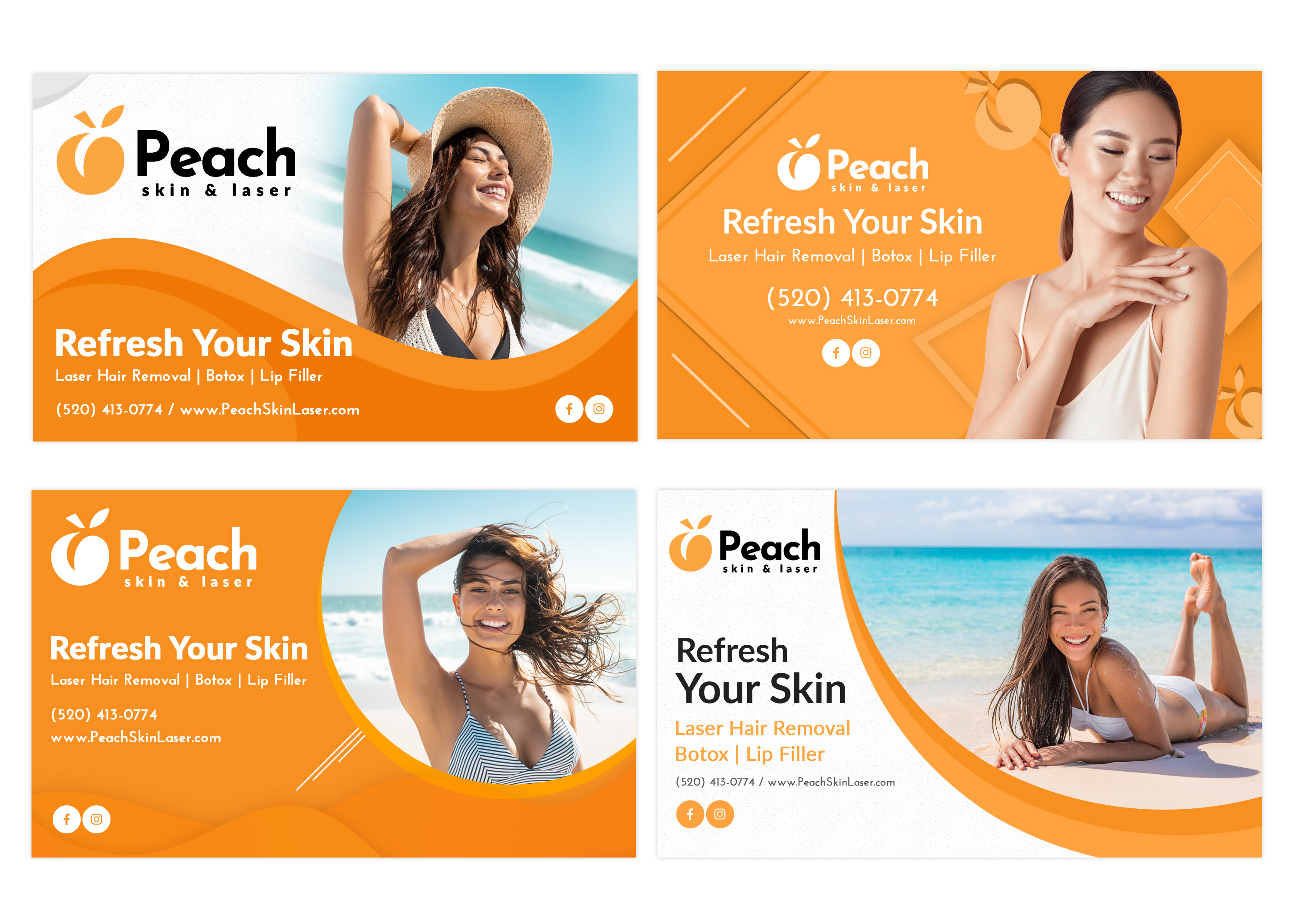 Banner Ad Design by Creative Capture for Peach Skin & Laser | Design #26564476