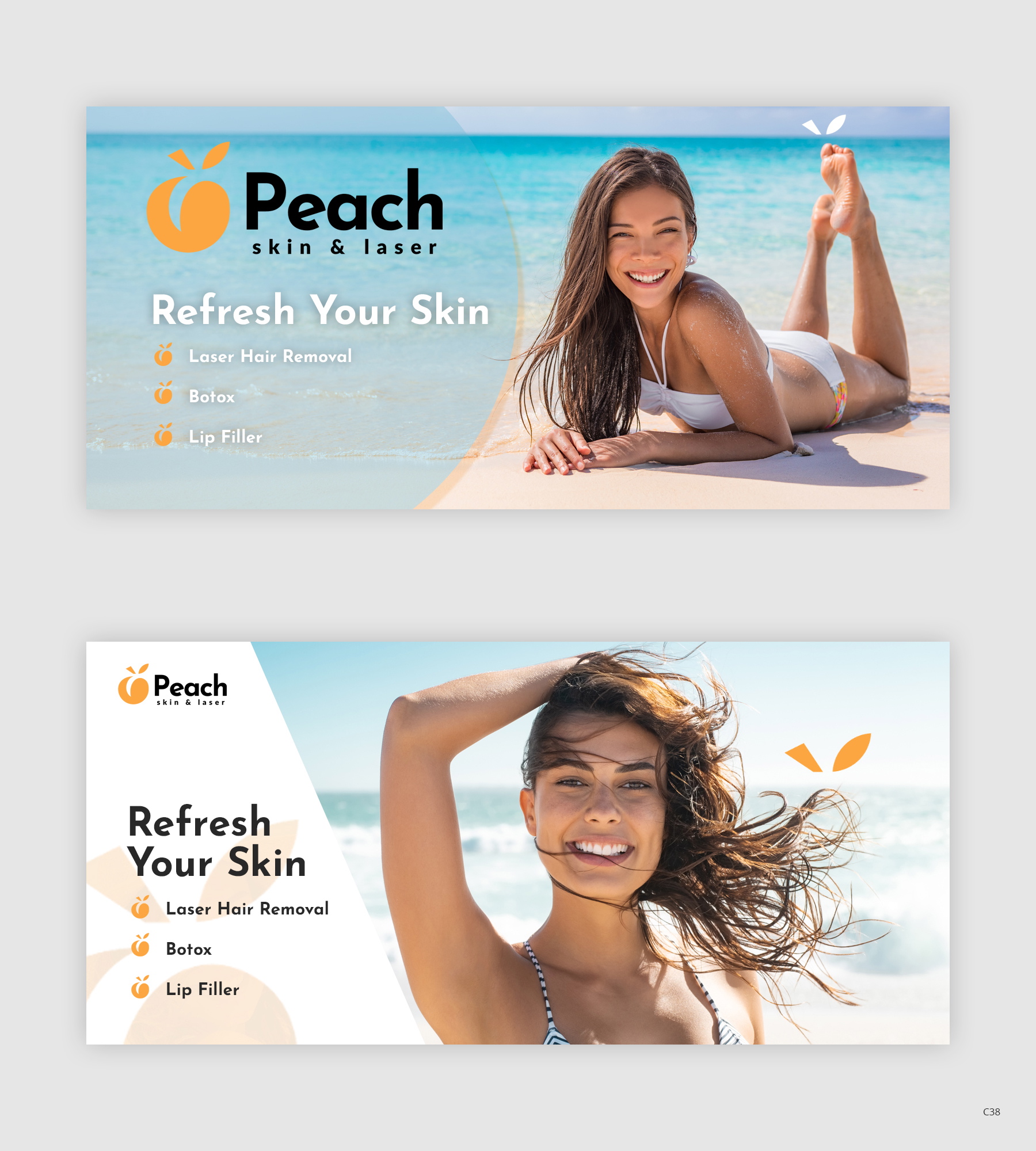 Banner Ad Design by pb for Peach Skin & Laser | Design #26564703