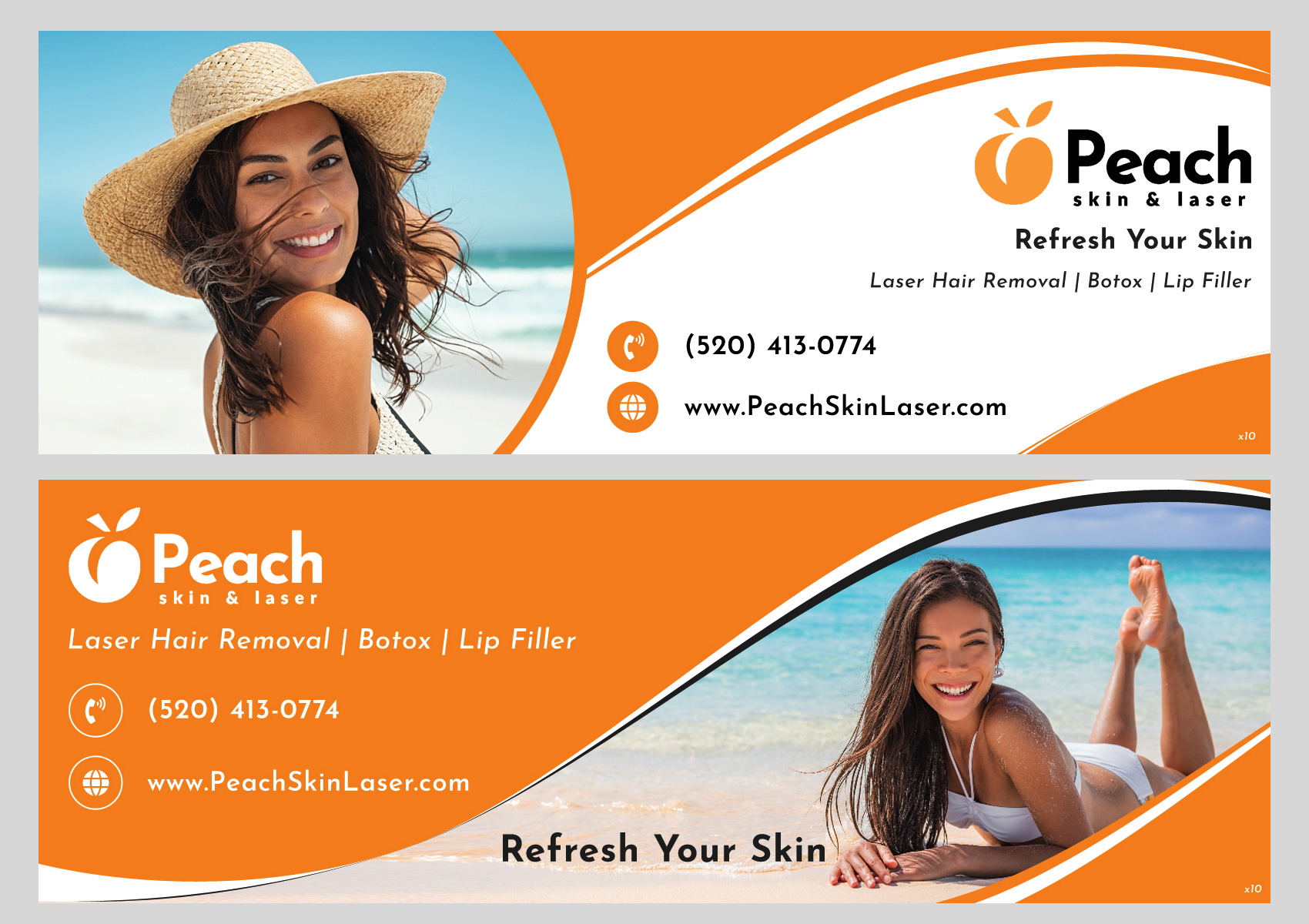 Banner Ad Design by pb for Peach Skin & Laser | Design #26564708