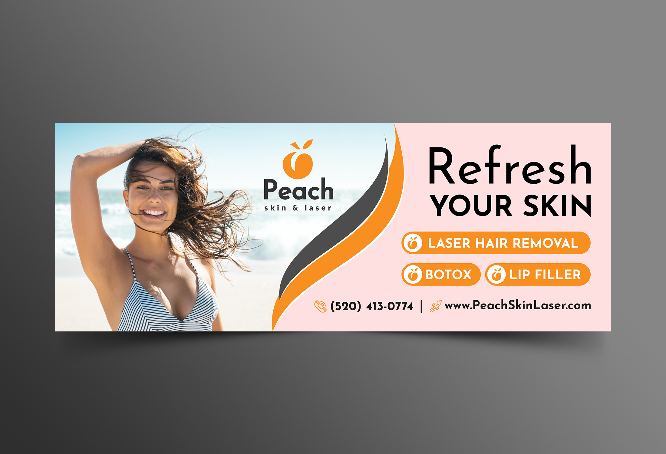Banner Ad Design by OwnDesign for Peach Skin & Laser | Design #26562586