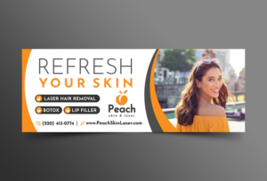 Diseño De Banner Publicitario por OwnDesign para Peach Skin & Laser | Diseño: #26563017
