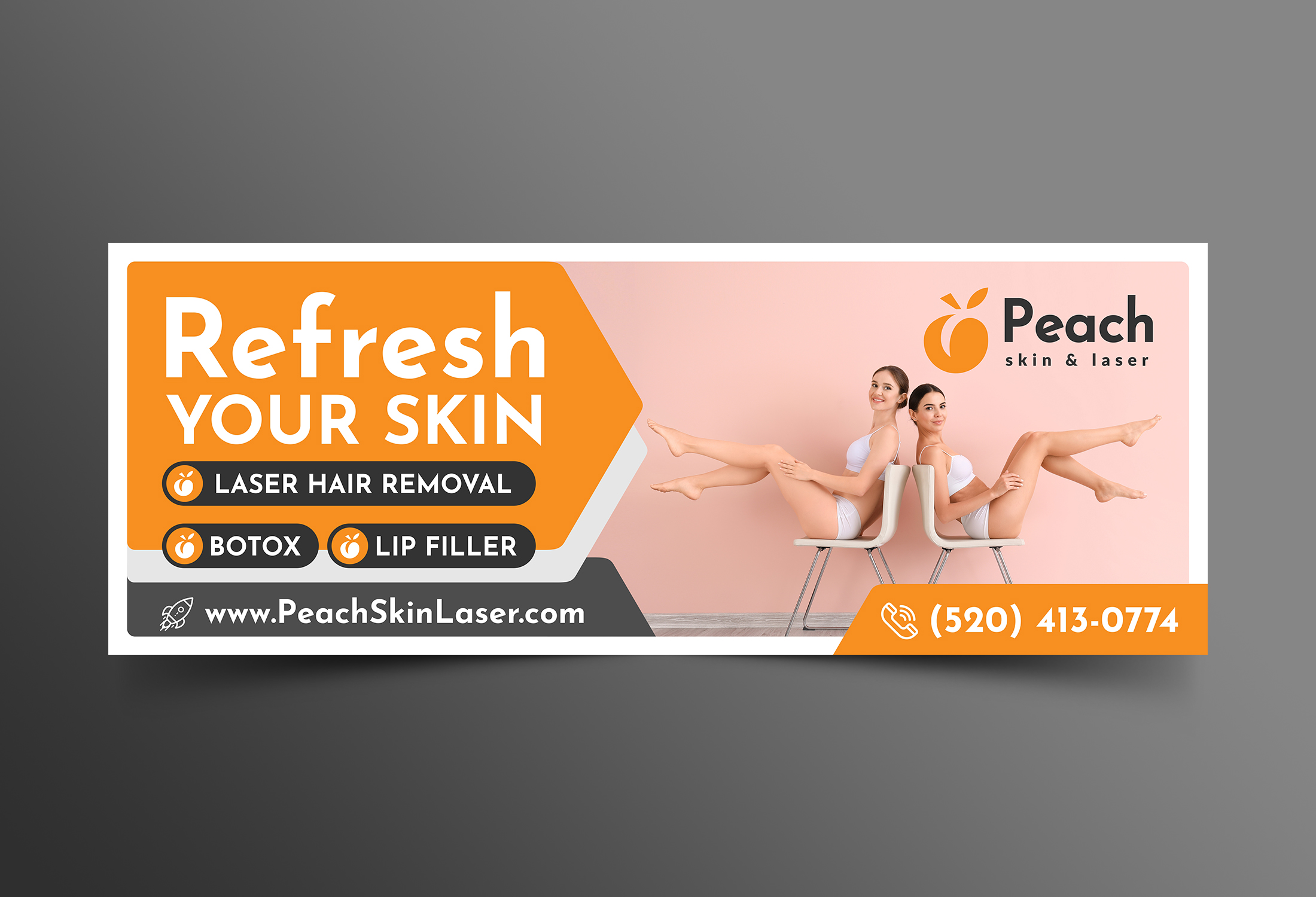 Banner Ad Design by OwnDesign for Peach Skin & Laser | Design #26563018