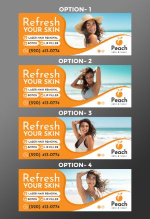 Banner Ad Design by OwnDesign for Peach Skin & Laser | Design: #26578433