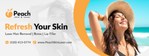 Banner Ad Design by Ayesha Khan for Peach Skin & Laser | Design: #26573200