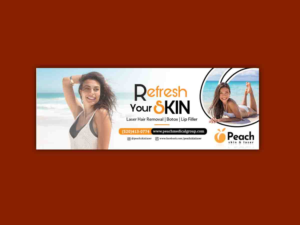 Peach Skin & Laser - Business Banner with Brand Elements | Banner-Design von n214008