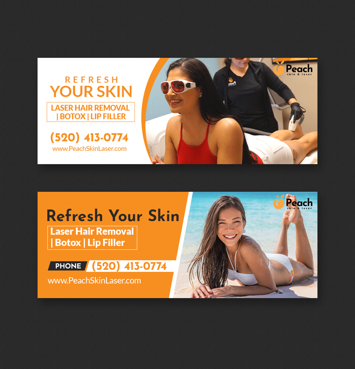Banner Ad Design by ravi 80 for Peach Skin & Laser | Design #26562494