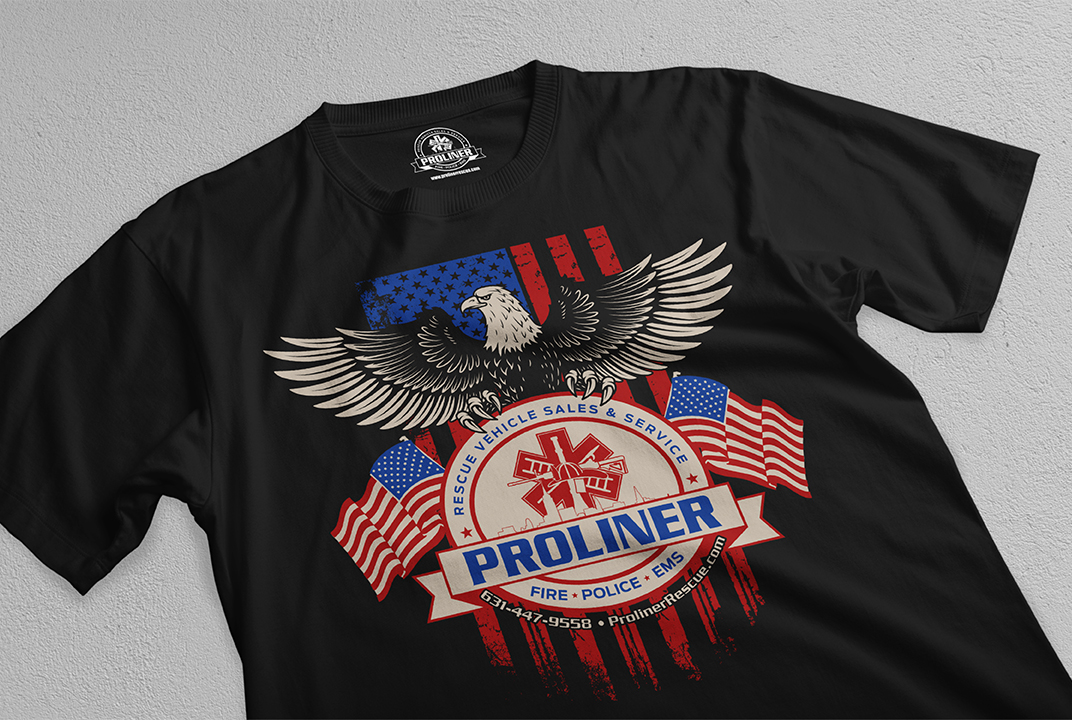 Diseño de Camiseta por Creative-Hero para L.I. Proliner Inc | Diseño #26583111