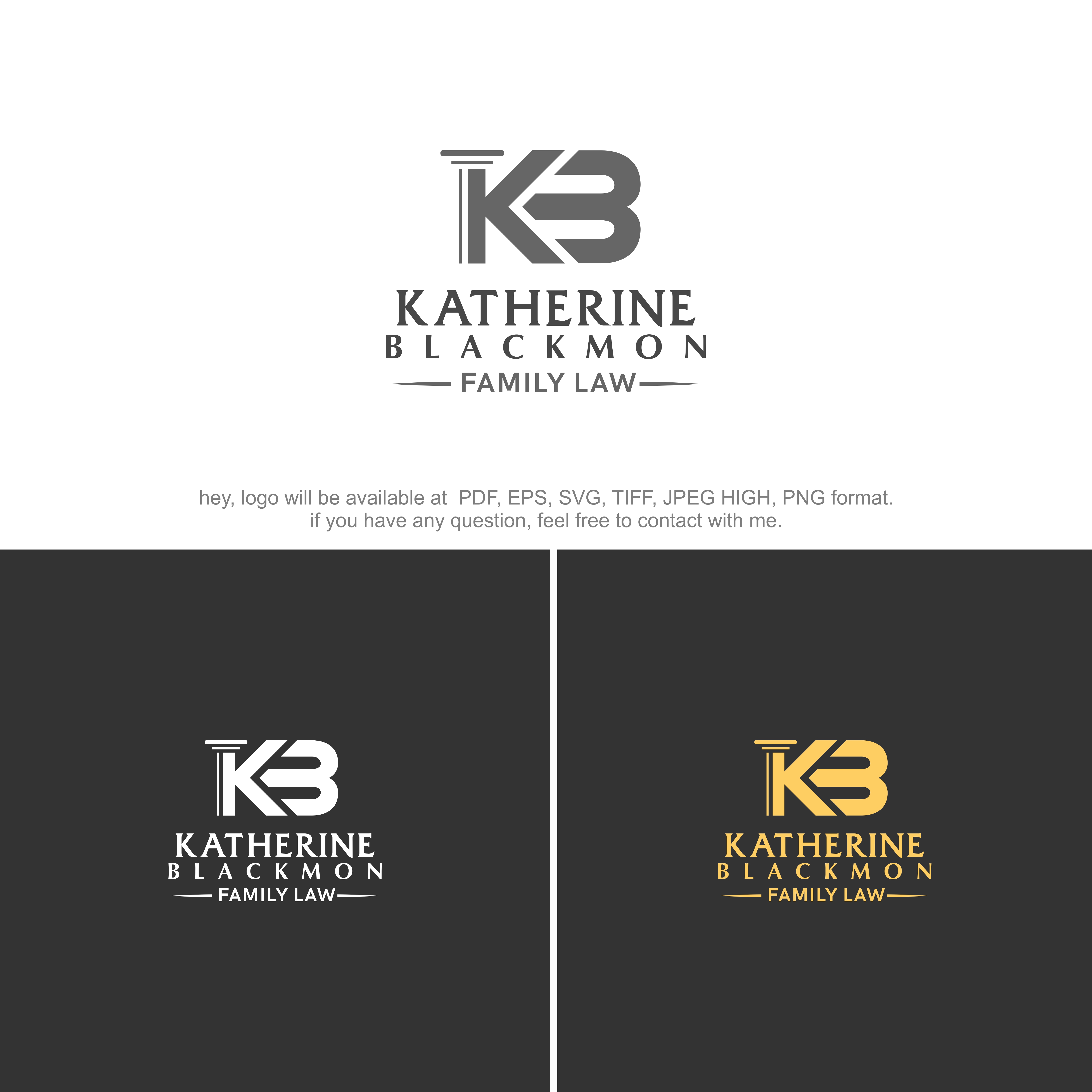 Logo Design by Kreative Soul for Law Offices of Katherine E Blackmon | Design #26573338