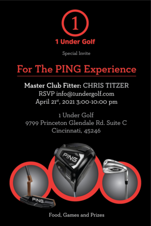 1 Under Golf Presents PING Club Fitting Day | Flyer Design by apolgv