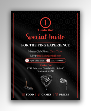 1 Under Golf Presents PING Club Fitting Day | Flyer Design by OwnDesign