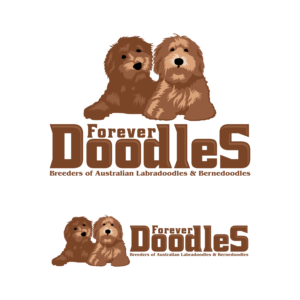 Version 1: 'Forever Doodles' Version 2: 'Forever Doodles' and 'Breeders of Australian Labradoodles & Bernedoodles' | Diseño de Logo por luckdesign