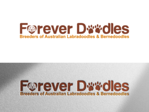 Version 1: 'Forever Doodles' Version 2: 'Forever Doodles' and 'Breeders of Australian Labradoodles & Bernedoodles' | Diseño de Logo por Slant Line Media