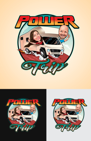 Power Trip | Logo Design by ally designs