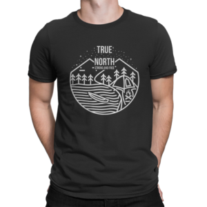 Simplistic Northern Camping T-shirt | Diseño de Camiseta por Feni:)